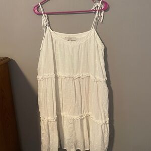 LOFT White Eyelet Dress